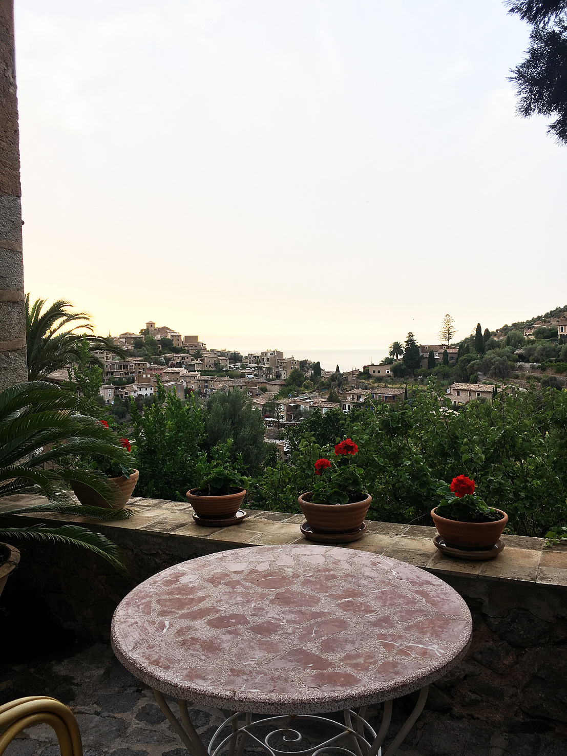 Utsikt från Hostel Miramar Deia, Mallorca