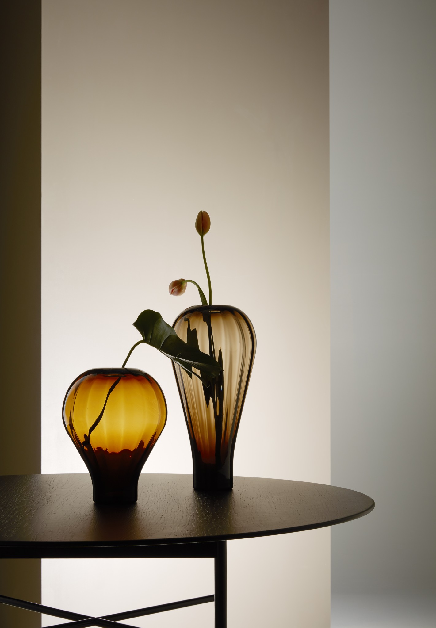 Luca Nichetto vackra vaser i muranoglas för Fogia, Luft, i liten upplaga.