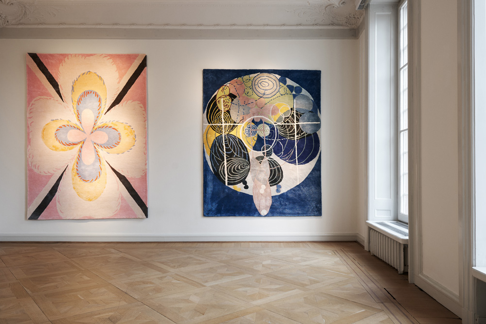 Hilma af Klint nu som vackra mattor av Asplund och Stiftelsen Hilma af Klint.