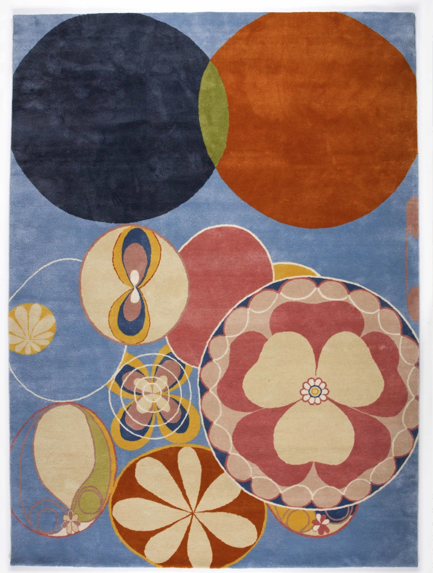 Hilma af Klint nu som vackra mattor av Asplund och Stiftelsen Hilma af Klint.